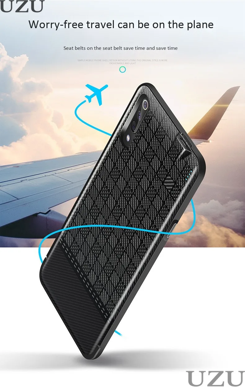 5000 мАч Внешний аккумулятор зарядное устройство чехол для xiaomi mi 9 портативный беспроводной зарядный чехол для xiaomi mi 9 роскошный 2 в 1