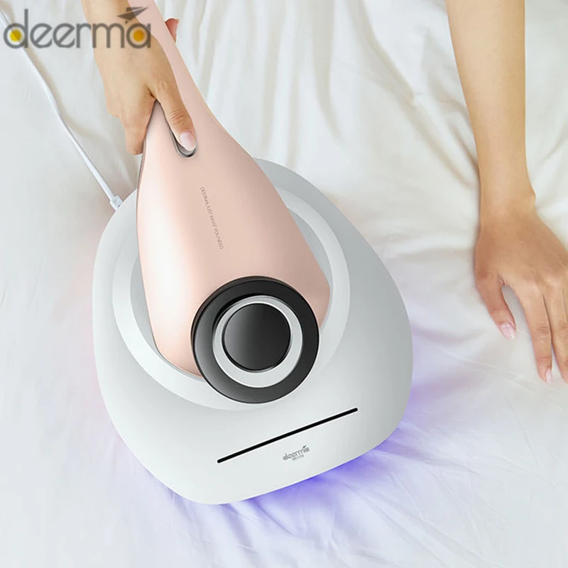 

Youpin Deerma Pink CM1000 UV Anti-Dust Mite Vacuum Cleaner 12000Pa Strong Wind Suction UV Lamp Purified Mites Cleaning Machine