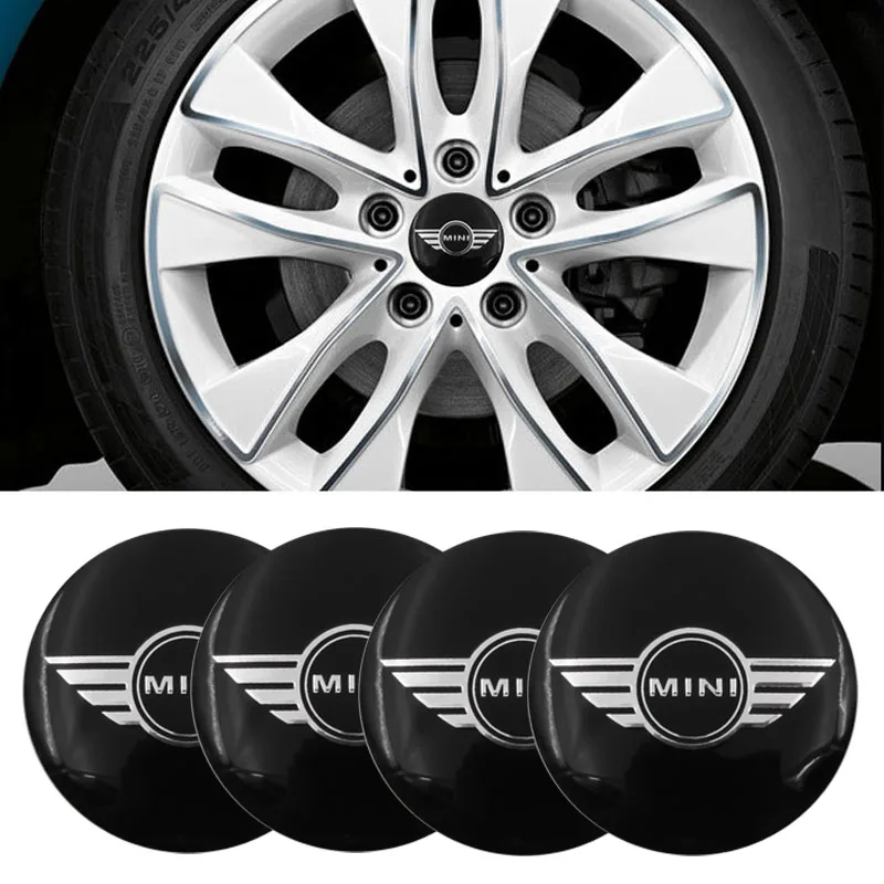

4 pcs 56mm Car Logo Wheel Center Cover Badge Modified Dust Cover for BMWs Mini Coopers 2011 2012 2013 Car Accessories gadgets