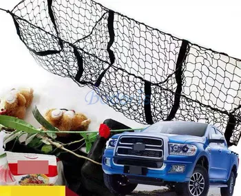 

For Volkswagen VW Saveiro Altas Tanoak Amarok Pick-Up Rear Truck Storage Bag Luggage Nets Dumpster Net Car Organizer Accessories