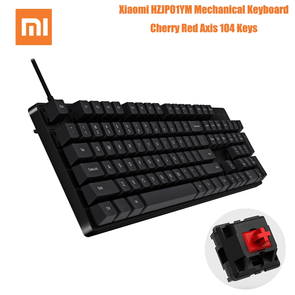 Механическая игровая клавиатура Xiaomi клавишные колпачки из ПБТ с вишневой