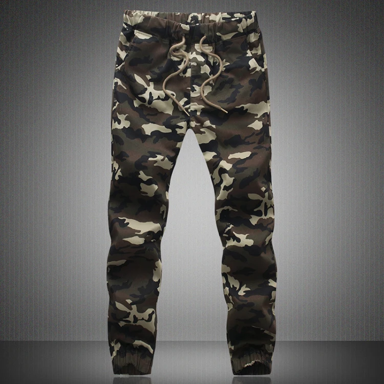 Mens Jogger Autumn Tactical Pants Man Camouflage Military Pants Loose Comfortable Cargo Trousers Cotton Camo Jogger