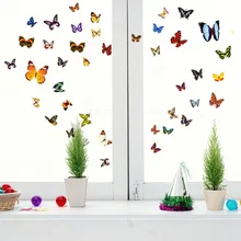 81 цвета бабочки стены стикеры s Девушки прикроватные наклейки обои Детский сад декоративные наклейки AY1043A