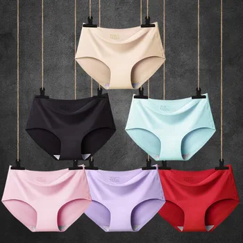 

Hot Sale Fashion Women Seamless Panties Ultra-thin Underwear Comfort Intimates Sexy Lingerie Mid-Rise Female Briefs