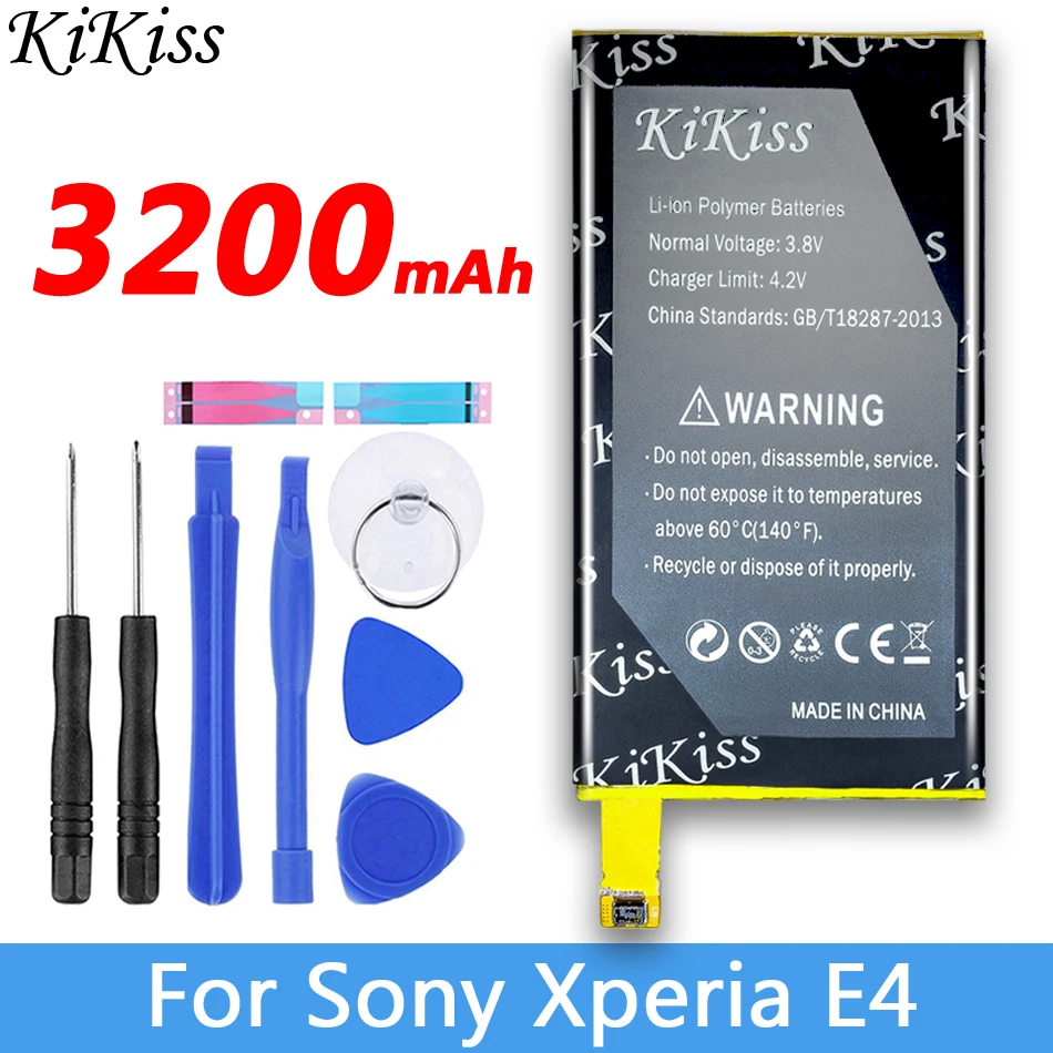 Аккумулятор KiKiss для sony Xperia E4 E2003 E2033 E2105 E2104 E2115 LIS1574ERPC аккумулятор для мобильного телефона 3200 мАч для sony E4