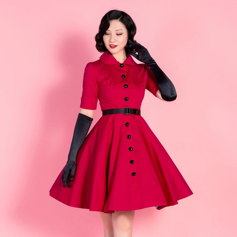 audrey hepburn red dress