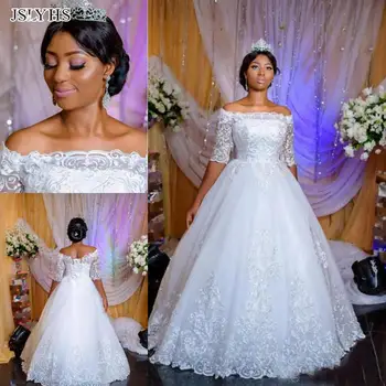 

Big discount luxury lace ball gown White Ivory Wedding dress Bandage bridal gown Bride dress Customize size Свадебное платье