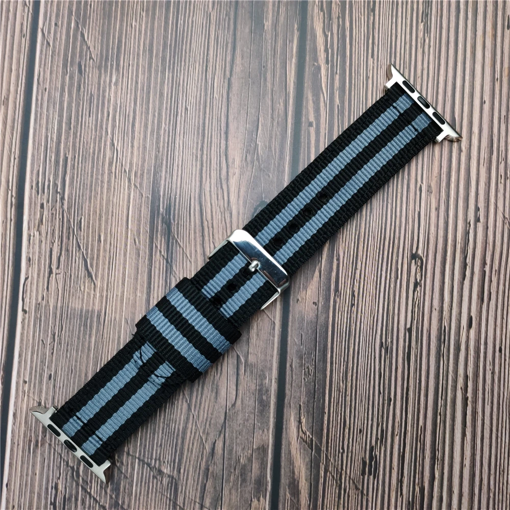Плетеный браслет из ткани для Apple Watch 6/SE Band Series 5 4 40 мм 44 дышащий нейлоновый сменный