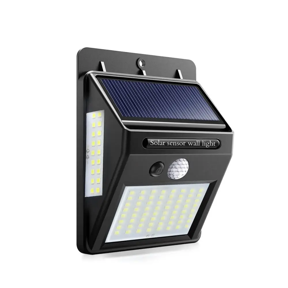100LEDs AIMENGTE 20 Вт, 30 Вт, 35 светодиодов на солнечных батареях движения PIR Сенсор уличный светильник s лампа Портативный энергосберегающие держатель уличного/дома/Двор Настенный светильник - Испускаемый цвет: 100LEDs