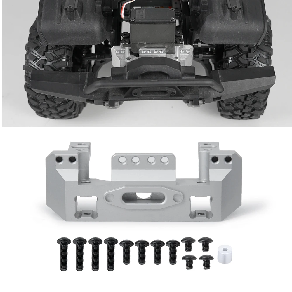 Передний бампер YEAHRUN из металлического сплава Серводвигатель для Traxxas TRX-4 TRX4 1/10