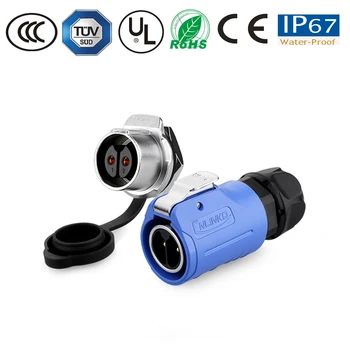 

M20Power Supply signal Waterproof connector 2/3/4/5/7/9pin panel Connector male plug female socket solar IP67 connector