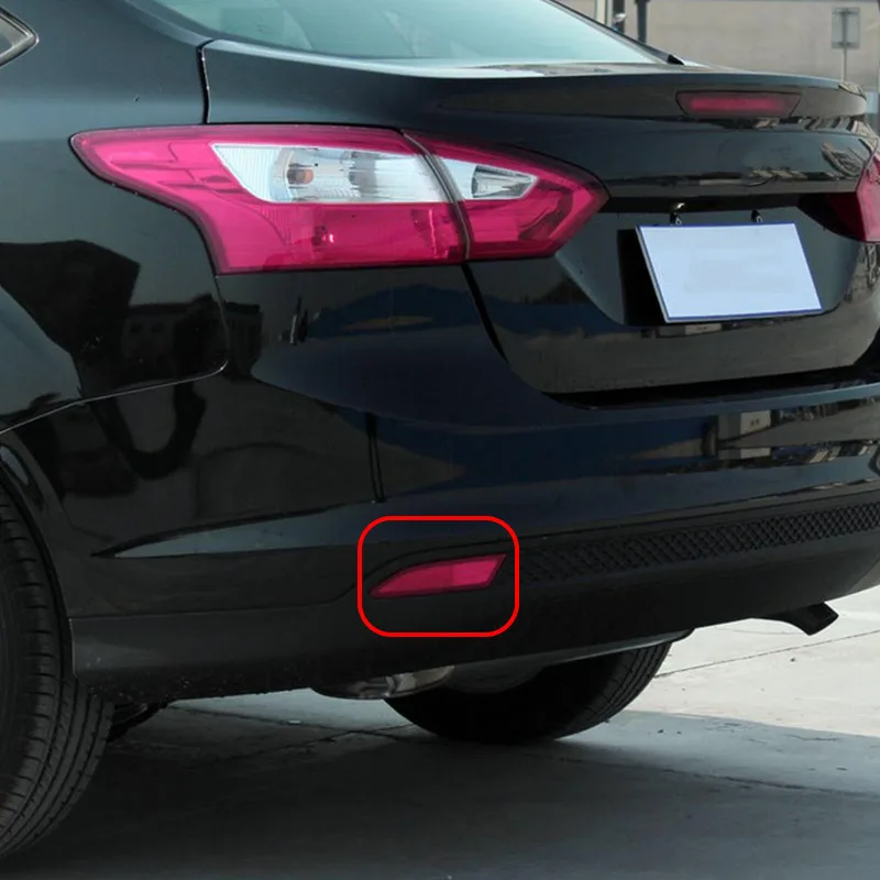 CITALL автомобиль пластик красный левый задний бампер отражатель 19x4,2 см подходит для Ford Focus 2012 2013 BM51515COAE