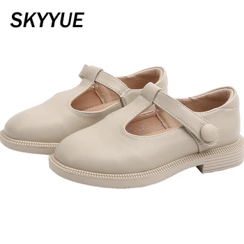

2020 Spring Kids Leather Shoes Baby Girls Princess Flats Children Black Soft Shoes Party Brand Shoes Fashion Sweet Mary Jane New
