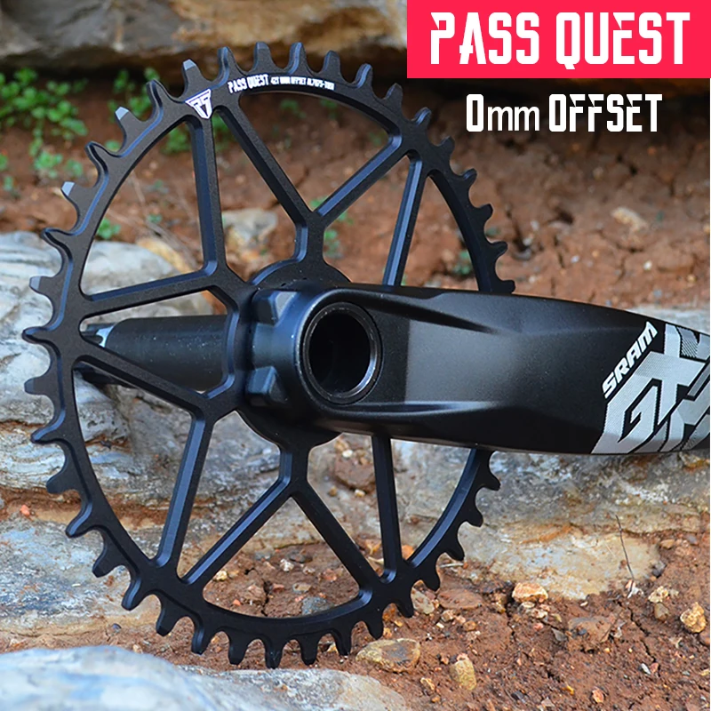 

PASS QUEST SRAM Gx xx1 Eagle GXP-Mountain bike round and oval sprockets, 30-44T, 0mm offset crank, bicycle accessories