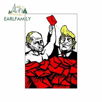 

EARLFAMILY 13cm x 9.1cm for Trump US Election Auto Decal Vinyl Car Stickers Fashion DIY Waterproof Bumper Windshield Decoration