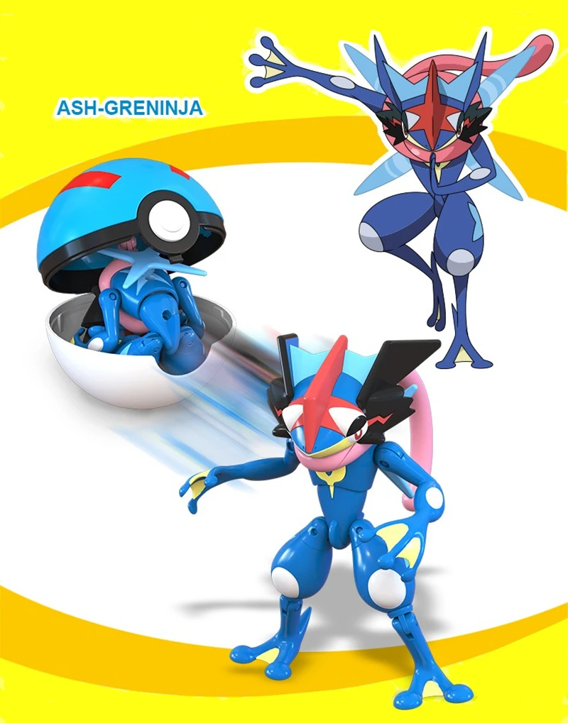 Genuine Pokemon Box Set Pocket Monster Pokeball Deformation Toys Pikachu Venusaur Charizard Gyarados Mewtwo Anime Figure Model