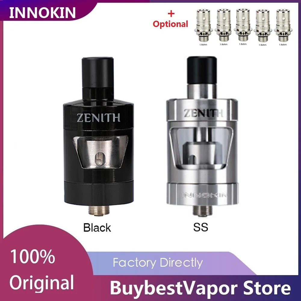 Оригинальный Innokin Zenith D22 Subohm бак 2 мл/3 мл с диаметром 22 мм электронная сигарета Vape