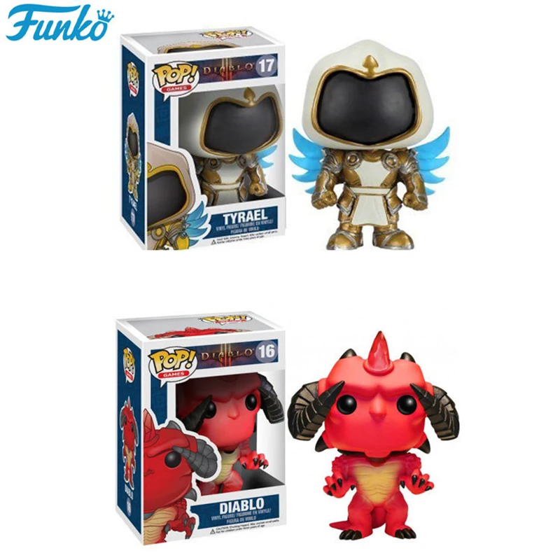 Funko Pop Diablo Tyrael& DIABLO виниловая Коллекция Фигурки Модель игрушки