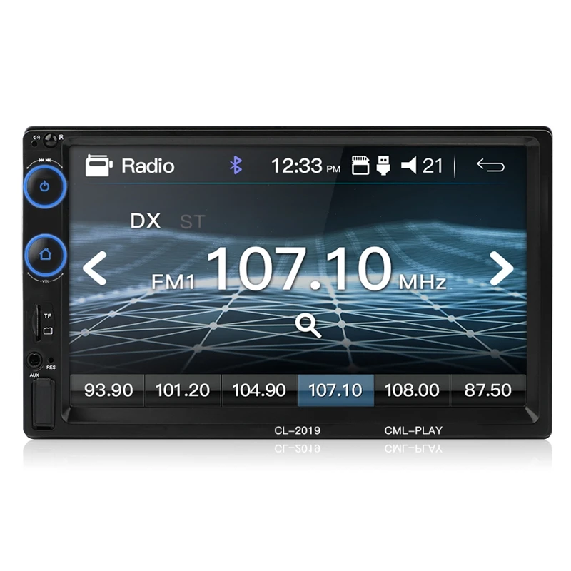 2 Din автомобильное радио Bluetooth Зеркало Ссылка 2 Din Автомобильный мультимедийный плеер Hd пресс радио Mp5 Usb аудио стерео Cl