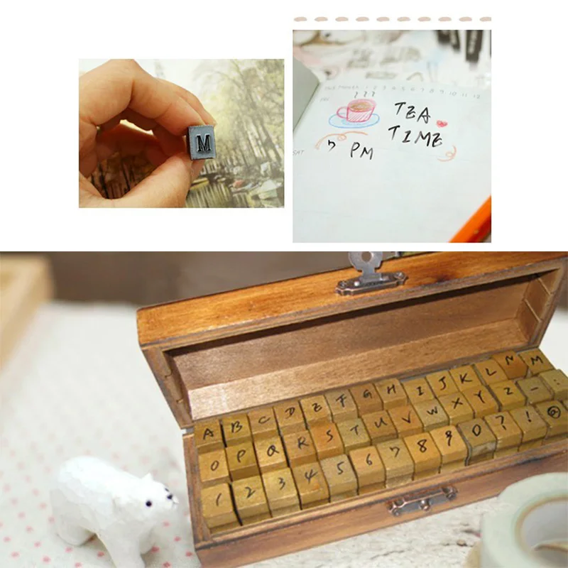42 шт./компл. детские развивающие игрушки DIY деревянные кубики с коробкой Алфавит одежда с буквами и цифрами, школьные принадлежности iCraft