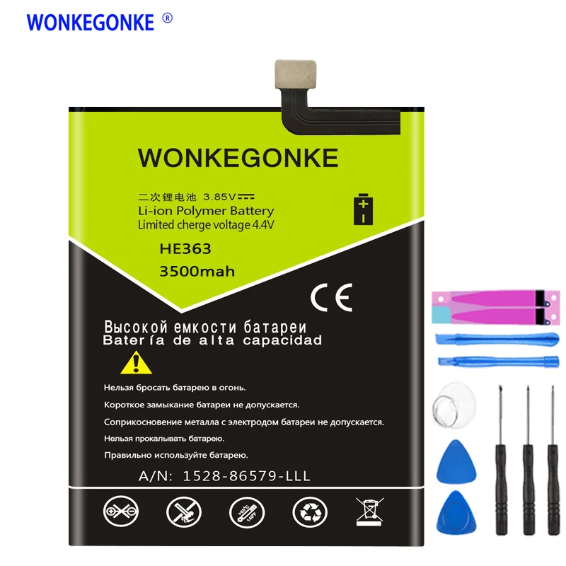 WONKEGONKE for Nokia 8.1 TA-1119 TA-1128 HE363 Battery | Мобильные телефоны и аксессуары