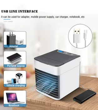 

New Mini Air Cooler Air conditioner Portable Desktop USB Multi-function Humidifier Air Purifier Air Conditioning For Home