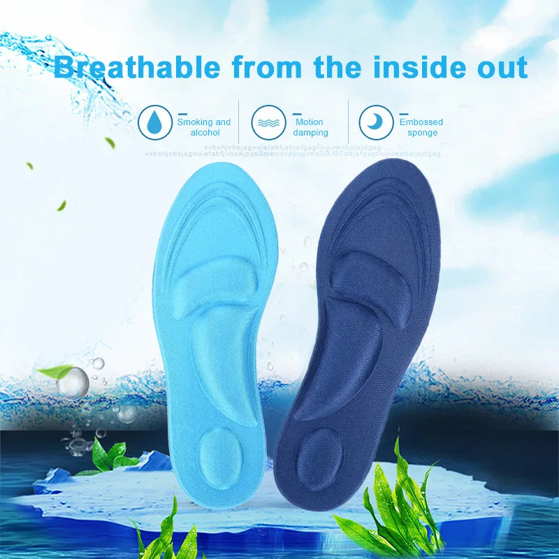 Comfortable Silica Gel Soft Motion 4D 2pcs Remove The Foot Healthy Healthcare Sponge Insole Orthotic Insole Sports Insole