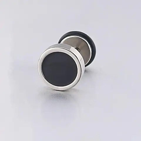 Piecs High Grade Round Shape Vintage Stud Earrings for Men Women Unisex Trendy Titanium steel Party  Ear Jewelry Gift