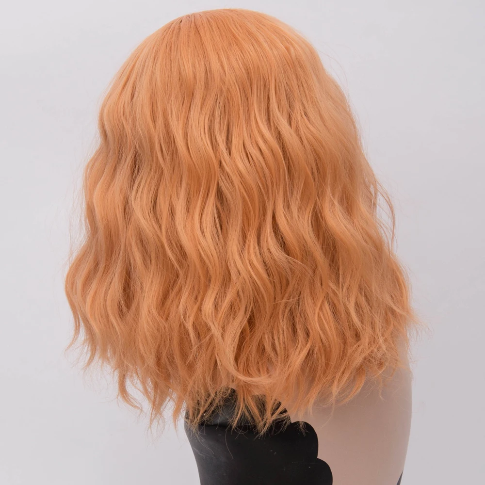 Кудрявый парик женщина короткий фиолетовый синтетические парики для женщин термостойкие косплей волосы - Цвет: F12
