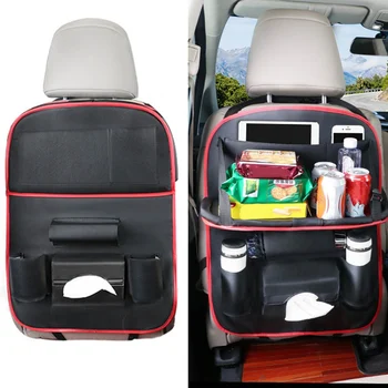 

Multi-Functional Car Seat Back Folding Storage Bag Hanging Table Organizer Pad Drink Chair Pocket Box Travel Stowing Tidying