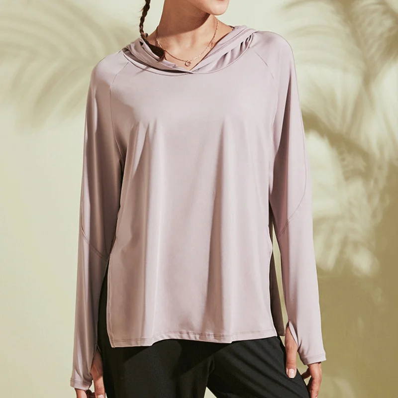 Minetom® Womens Full Zip Long Sleeve T-Shirt Running Top Hoodie Sport Shirt Yoga Sweatshirt with Side Pocket Running Jacket 