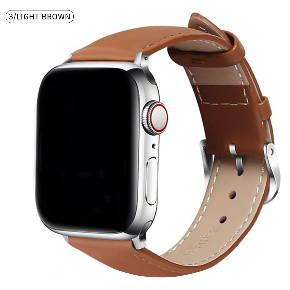 Кожаный ремешок для Apple watch 5 44 мм 40 мм iWatch ремешок серии 4 3 2 1 42 мм 38 мм кожаный браслет аксессуары для часов