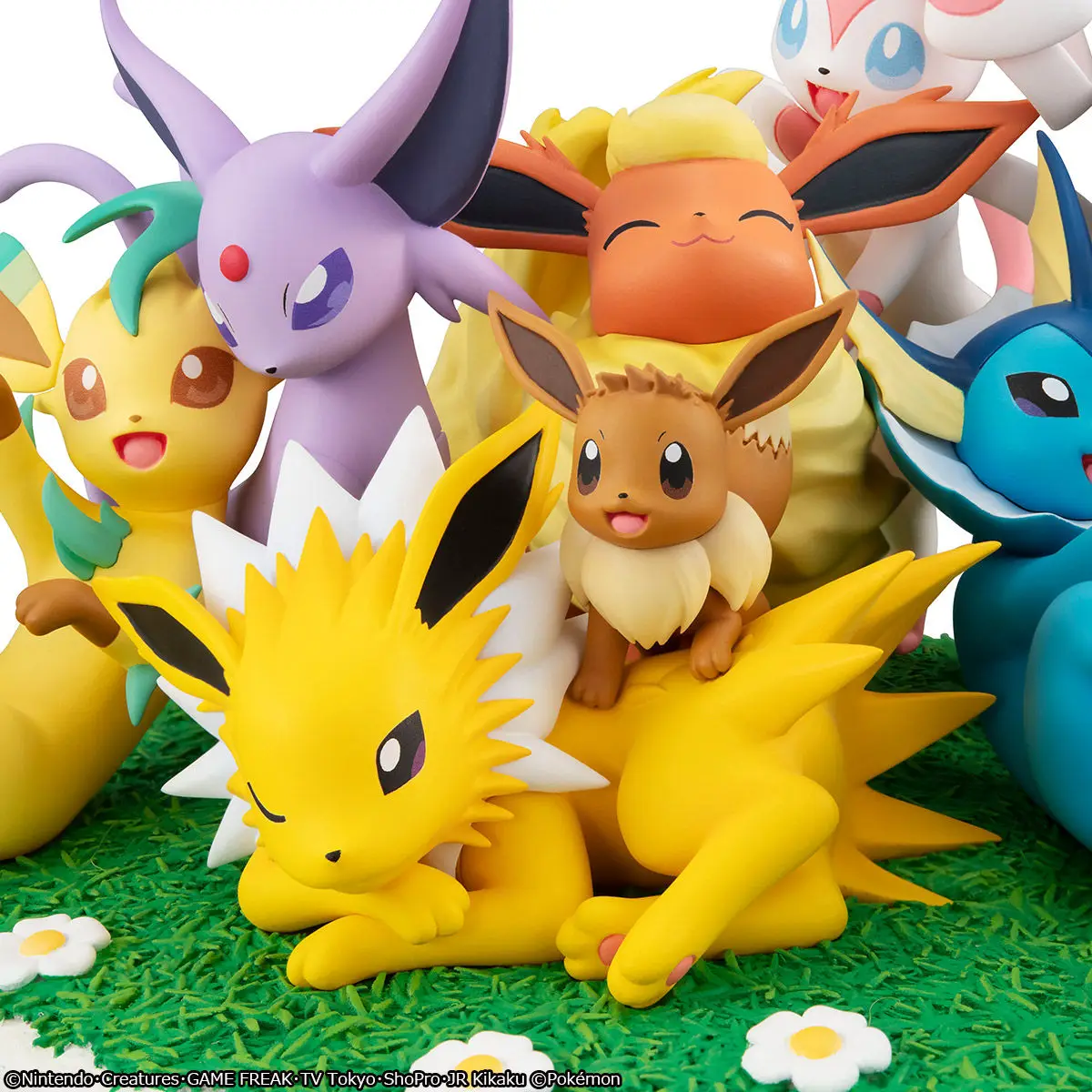 2inch Go eevee evolution action figure Monster Collection Figurine 9pcs No  Box