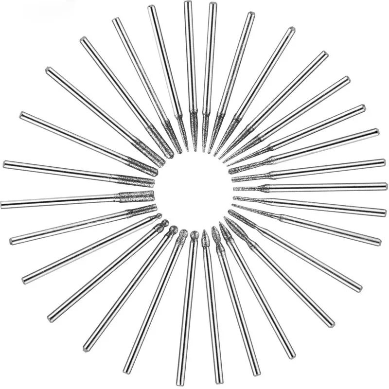 

30Pcs/Bag Nail Drill Grinding File Bits For Electric Machine Pedicure Manicure Nail Art Tool Nail File Nail Art Equipment