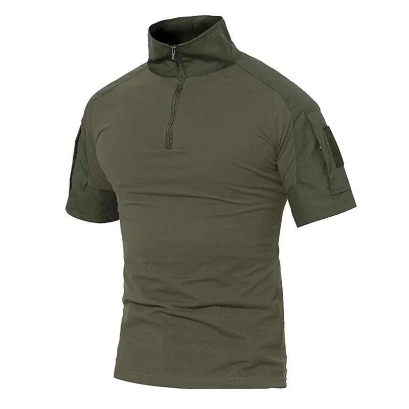 Men's Tactical T-Shirts Camouflage Army Uniform Hunt Working Short Sleeve Shirts Assault Combat Military Cotton Clothes Male tactical shirt tactical clothing