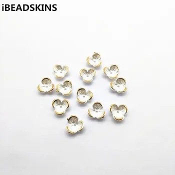 

New arrival! 13mm 500pcs Flower-shape Imitation pearl bronzing beads for Necklace,Earrings parts,hand Made Jewelry DIY