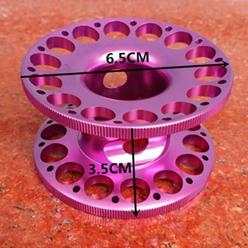 

Aluminum Alloy Dive Reel Multi-Purpose Finger Spool for Underwater Scuba Diving Technical Gear Accessories, Purple