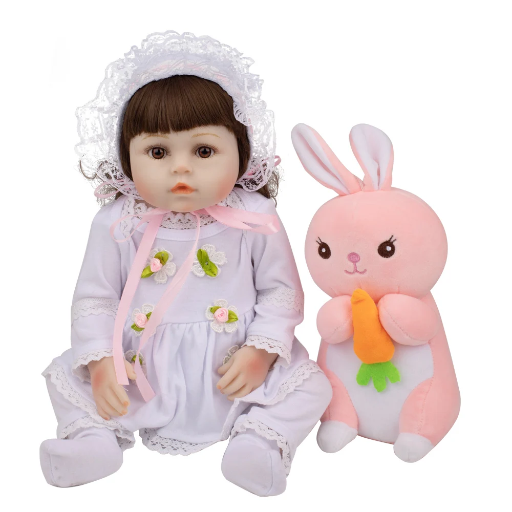 48 см Мода Bebe Reborn Baby Doll силикон полное тело Реалистичная принцесса девочка кукла с