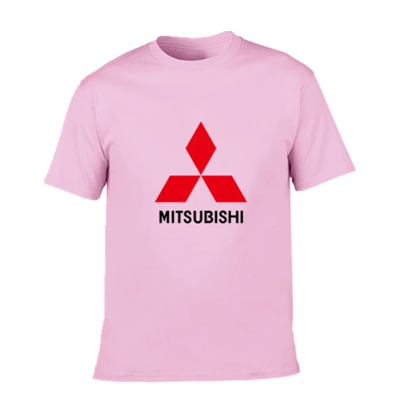 2021 креативная Дизайнерская футболка с логотипом Mitsubishi однотонная хлопковая