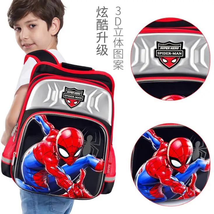 Disney Spider Man книжная сумка мультфильм плечо рюкзак дети школьные рюкзаки для
