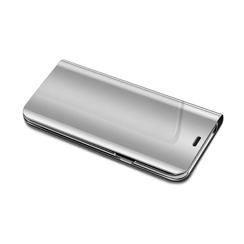 silver Умный зеркальный флип-чехол для телефона для samsung Galaxy A50 A10 A20 A30 A40 A70 A20e M30 Примечание 10 S10 S8 S9 Plus fundas - Цвет: silver