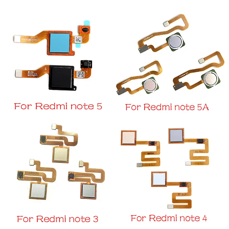 

Home Finger Reader For Xiaomi Redmi Note 4 4X 5 5A 3 Pro Fingerprint Reader Sensor Home Button Flex Cable