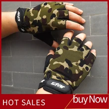 Для мужчин Противоскользящие Велоспорт велосипед тренажерный зал Фитнес Спорт половины пальцев перчатки дорожный велосипед перчатки Для мужчин Для женщин велосипедные перчатки половину палец перчатки без пальцев