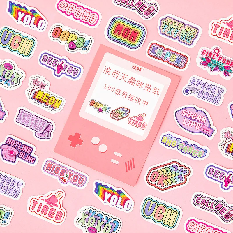

Fun Sticker Pack Come and Play Series of Hand-decorated DIY Stickers 40 Pieces Into 6 Models
