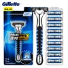 Cuchillas de afeitar con Sensor Excel de Gillette ultrafinas de 3 capas afiladas cuchillas de afeitar Vector3 para hombre depilación facial ► Foto 2/6