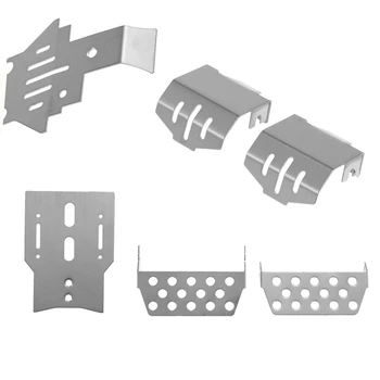 

6Pcs/Set Front Bumper Lower+Axle+Gearbox Mount Protection Skid Plate for TRX4