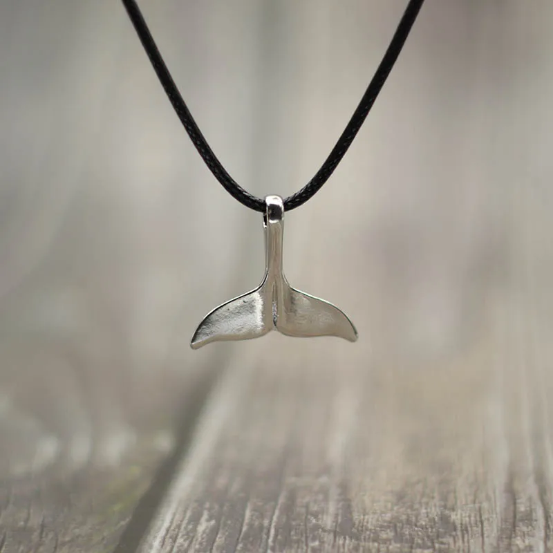 Whale Tail Pendant Necklace for Men