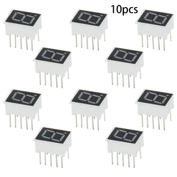 

High Quality 1~20pcs 1 Bit Common Cathode / Anode LED Display Digital Tube 10 Pins 7 Segment 2V 20mA Red LED Segment Displays