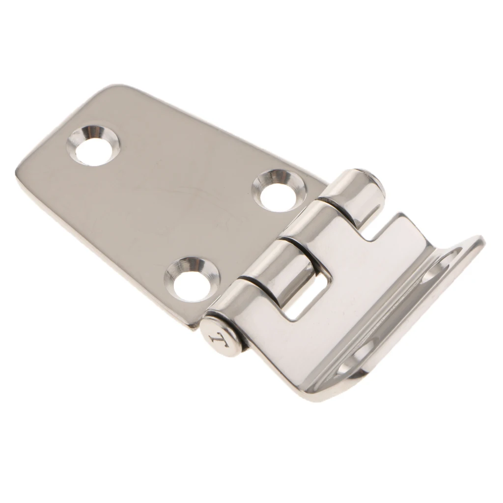 Marine 304 Stainless Steel Door Hinge Short Side Door Hinge for Boat RV Yacht Hardware Horsebox 75x40mm Boating Accessories