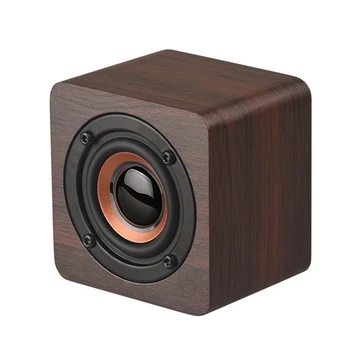 

Portable Retro Wooden Bluetooth Speaker Mini Outdoor Wireless Bass Loudspeaker Multifunctional DU55